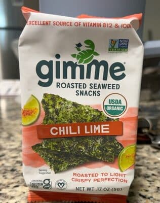 Rosted seaweed snacks