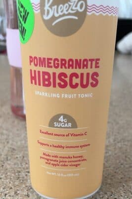 Pomegranate Hibiscus Sparkling Fruit Tonic