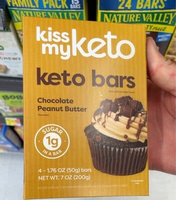Chocolate Peanut Butter Flavored Keto Bars