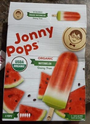 Organic watermelon dairy free pops