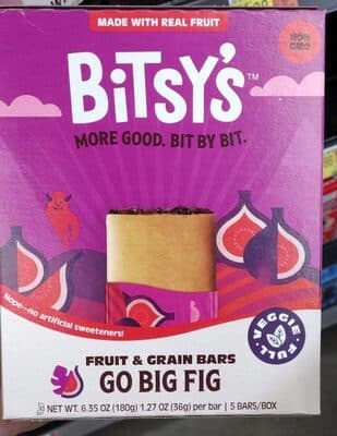Fruit and grain bars go big fig