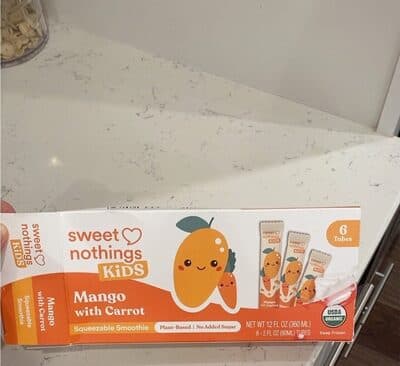 Mango With Carrot Squeezable Smoothie