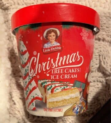 Little debbie Christmas tree cakes ice cream