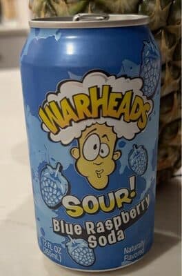Warheads Sour Blue Raspberry Soda