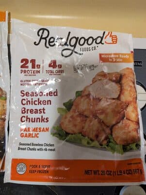 Seasoned Chicken Breast Chunks Parmesan Garlic