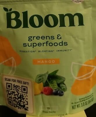 Bloom greens and superfoods