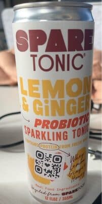 Lemon & Ginger Prebiotic Sparkling Tonic
