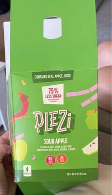 Plezi Sour Apple Flavored Drink