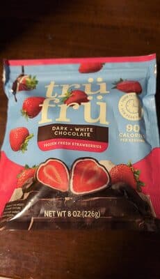 Dark + White chocolate Frozen Fresh Strawberries