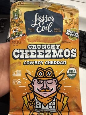 Crunchy Cheezmos Cowboy Cheddar Crunchy Corn Snack