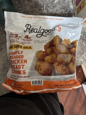 Lightly Breaded Chicken Breast Chunks