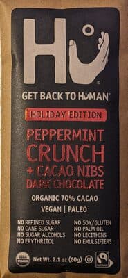 Crunchy Mint 70% Cacao Dark Chocolate