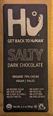 Salty Organic 70% Cacao Dark Chocolate