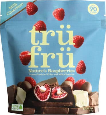 Milk Chocolate Nature's Raspberries Frozen Fresh in White & Milk Chocolate