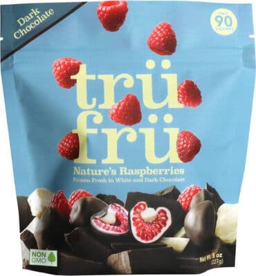 Dark Chocolate Nature's Raspberries Frozen Fresh in White & Dark Chocolate