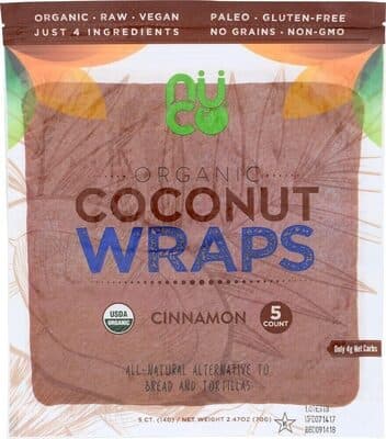 Organic Cinnamon Coconut Wraps