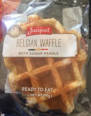 Belgian Waffle With Sugar Pearls