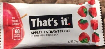 Apples + Strawberries Mini Fruit Bar