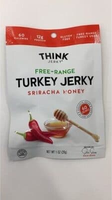 Sriracha Honey Free-Range Turkey Jerky