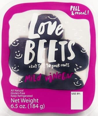 Cooked Beets, Mild Vinegar