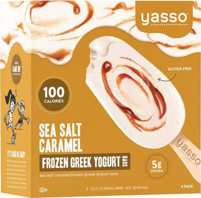 Sea Salt Caramel Flavored Greek Yogurt Bars