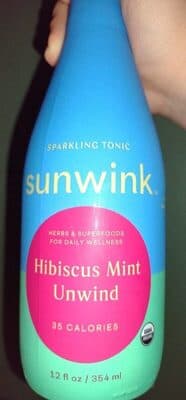 Hibiscus Mint Unwind Sparkling Herbal Tonic