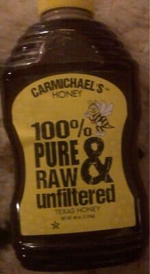 100% pure raw unfiltered honey