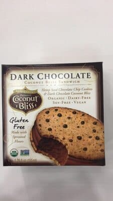 Coconut Bliss Sandwich, Dark Chocolate