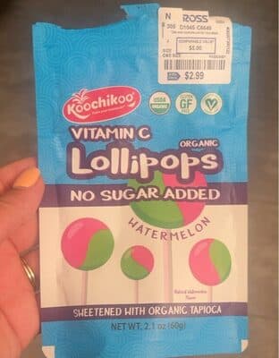 Vitamin C Organic Lollipops