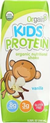 Kids Grass-Fed Protein 8 G, Fiber 3 G Organic Nutritional Shake, Vanilla