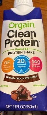 Creamy Chocolate Fudge Flavor Grass Fed Protein Shake