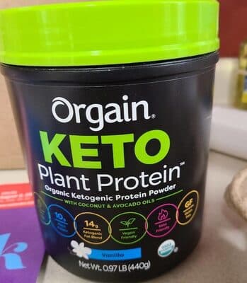 Vanilla Bean Flavored Plant-Based Keto Protein Powder