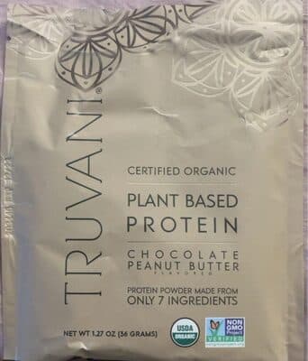 Truvani plant based protein chocolate peanut butter
