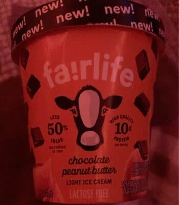Chocolate Peanut Butter Lactose Free Light Ice Cream