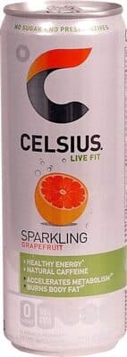 Sweetened with stevia sparkling grapefruit fitness drink