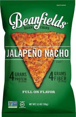Jalapeno Nacho Bean & Rice Chips, Hot
