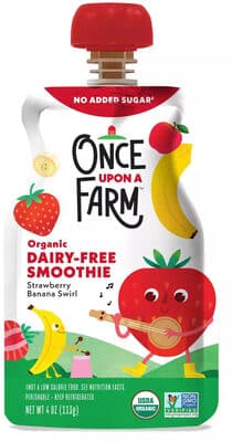 Strawberry Banana Swirl Organic Dairy-Free Smoothie