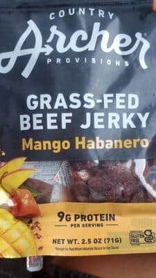 Grass-Fed Beef Jerky Mango Habanero