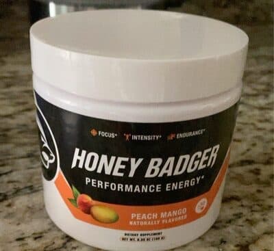 Honey Badger Performance Energy Peach Mango