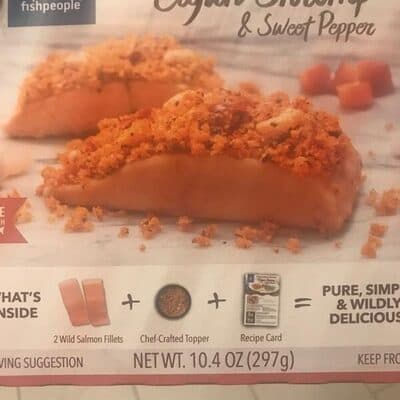 Topped With Cajun Shrimp & Sweet Pepper Wild Alaskan Salmon
