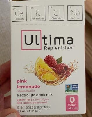 Pink Lemonade Flavored Electrolyte Drink Mix