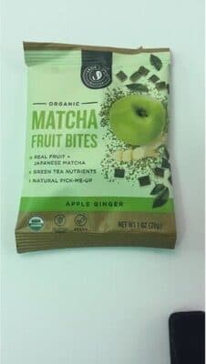 Apple Ginger Organic Matcha Fruit Bites