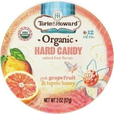 Pink Grapefruit & Tupelo Honey Organic Hard Candy