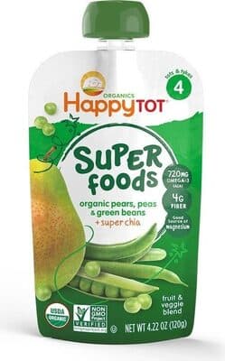 Happy Tot Baby Food Green Bean Pear And Peas