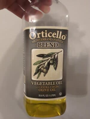 vegetable oil with extra virgin olive oil