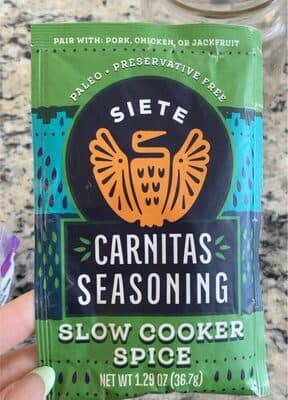 Siete Slow Cooker Spice Carnitas Seasoning