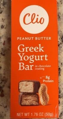 Peanut Butter Greek Yogurt Bar Wrapped in Chocolate