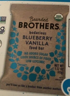 Bodacious Blueberry Vanilla Food Bars with Almonds & Chia Seeds