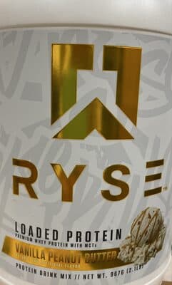 Ryse Loaded Protein Vanilla Peanut Butter Protein Drink Mix