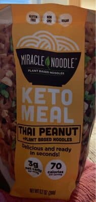 Miracle Noodle Thai Peanut Keto Meal